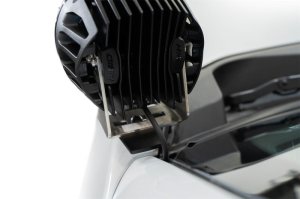 Ford Super Duty F250 Ditch Light Brackets - Driver/Passenger Side Pair - Addictive Desert Designs - Hammer Black - `23-`27 Ford Super Duty F250 Ditch Light Brackets - Driver/Passenger Side Pair - Addictive Desert Designs - Hammer Black - `23-`27